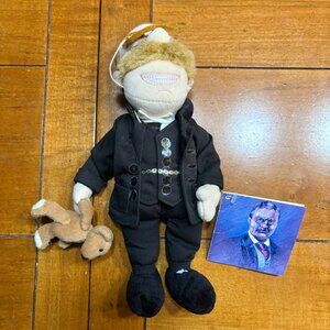 NWT: TEDDY ROOSEVELT Famous Be'an Collectible by Creation Station